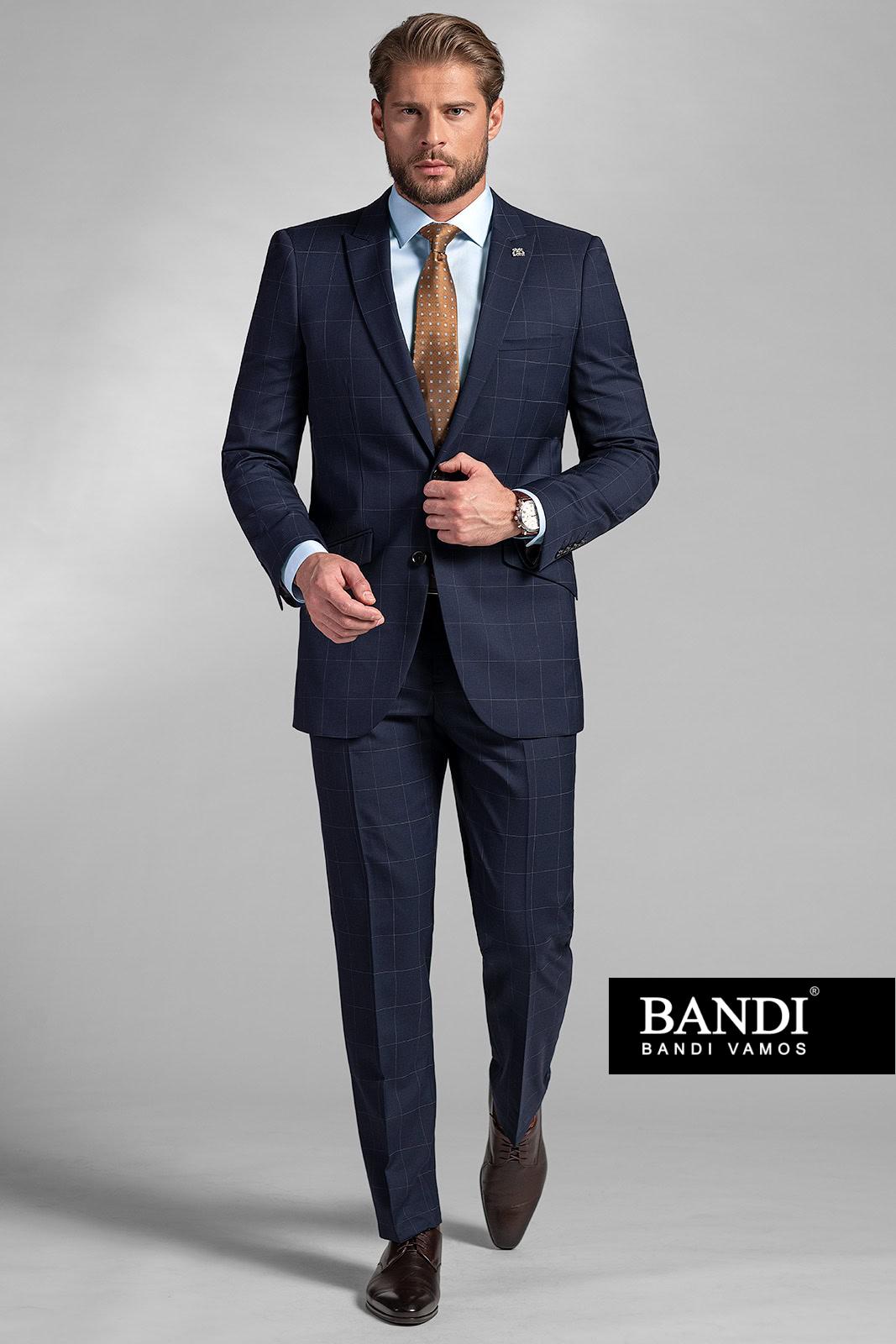 Pánsky oblek BANDI Lacrone Marin vám pridá na dôraze v kancelárii aj počas medzinárodnej konferencie
